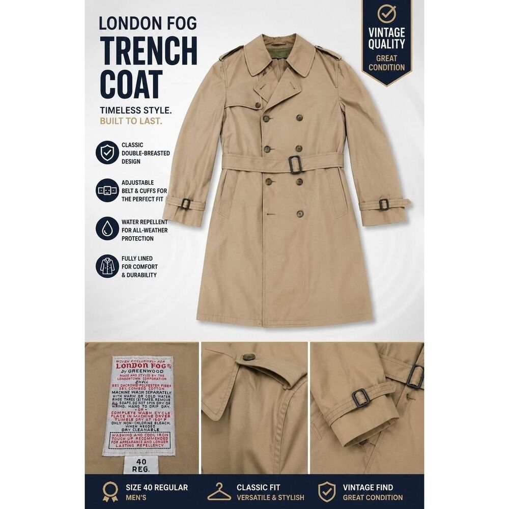 London-fog Men's Tan Coat